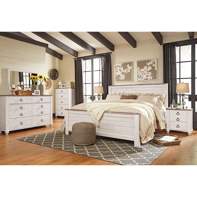 Signature Design by Ashley Willowton B267B38 6 pc King Panel Bedroom Set IMAGE 1