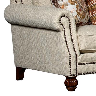 Mayo Furniture Fabric Sectional 4300F Sectional - Tuscan Wheat IMAGE 2