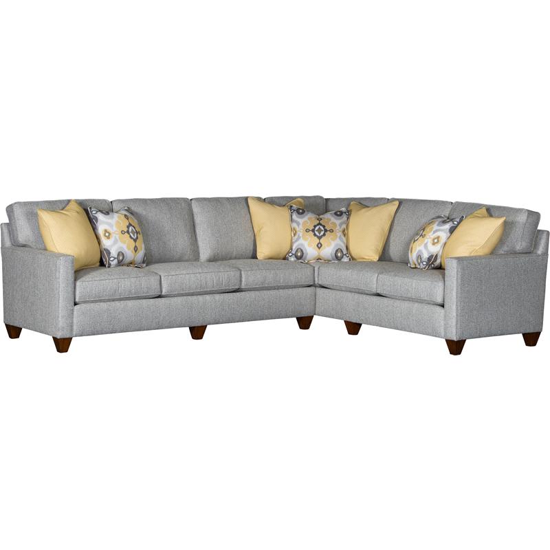 Mayo Furniture Fabric Sectional 3830F Sectional - Raven Stainless IMAGE 1