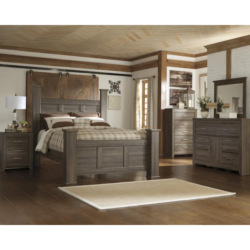 Signature Design by Ashley Juararo B251 7 pc Queen Poster Bedroom Set IMAGE 1