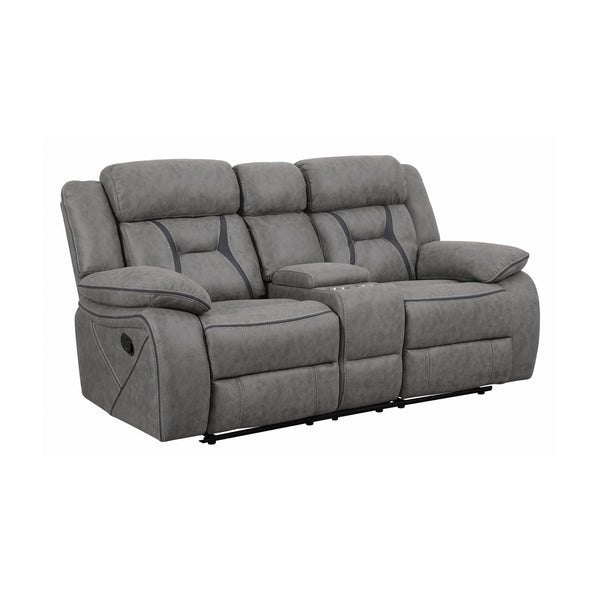 Coaster Furniture Higgins Reclining Leatherette Loveseat 602262 IMAGE 1