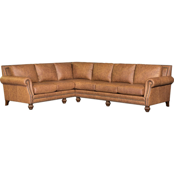 Mayo Furniture Stationary Leather 2 pc Sectional 4300L14/L75 IMAGE 1