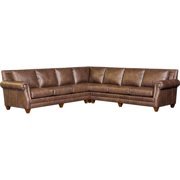 Mayo Furniture Stationary Leather 3 pc Sectional 9000L14/L70/L15 IMAGE 1