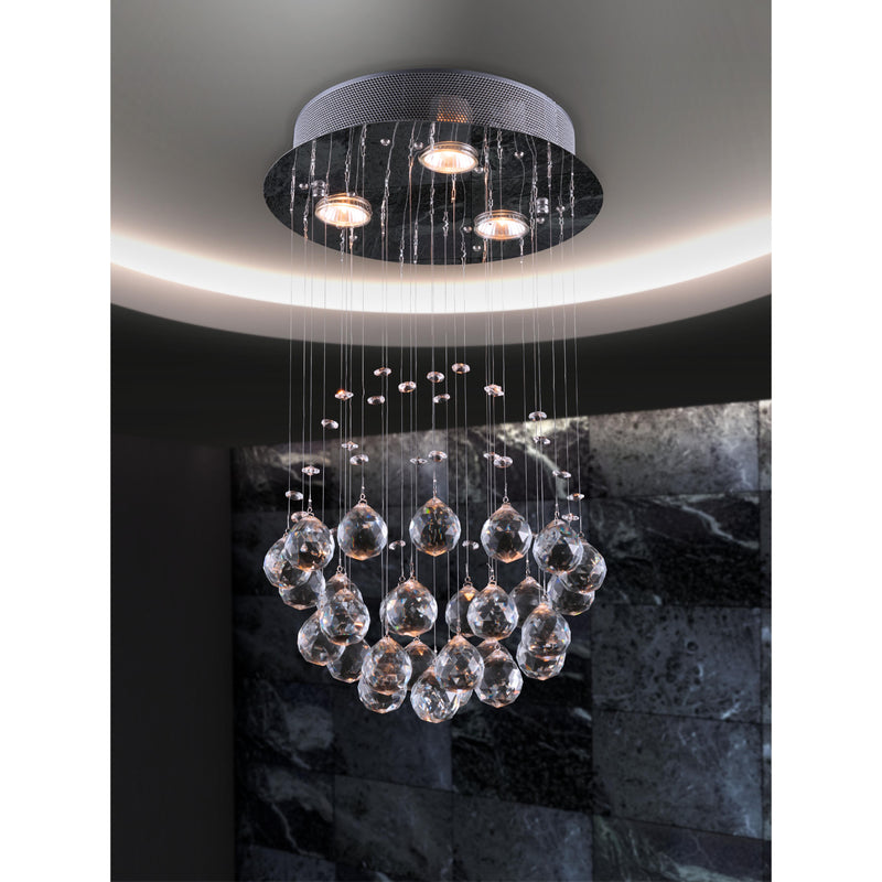 Zuo Pollow 56028 Ceiling Lamp - Chrome IMAGE 3