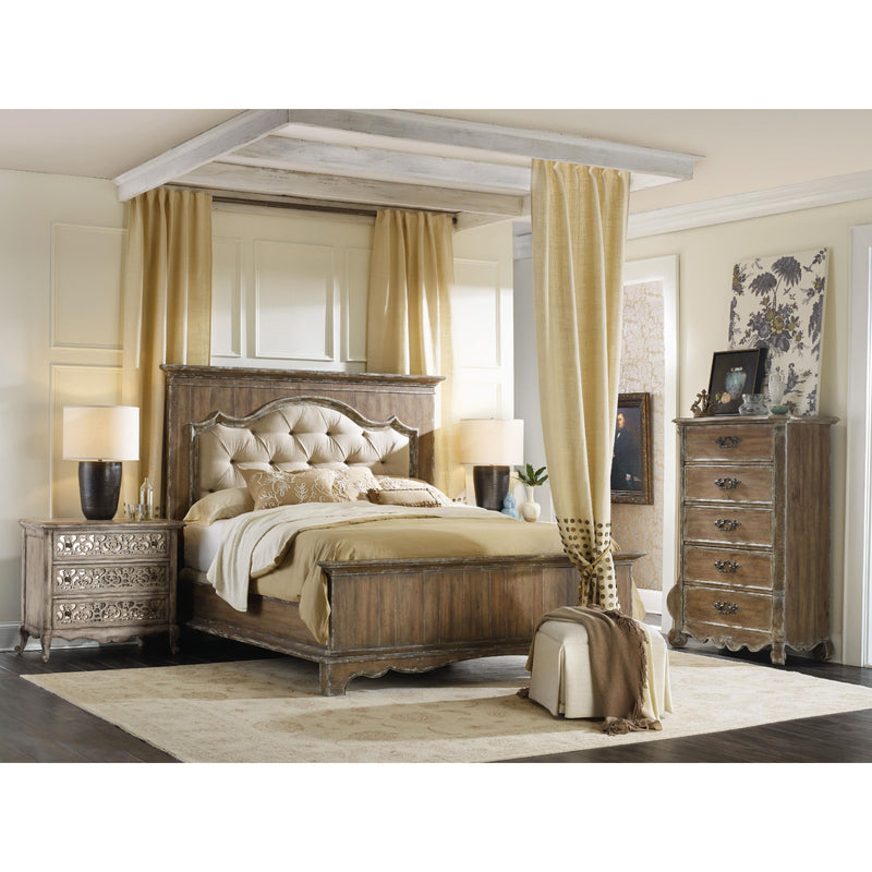 Hooker Furniture 5300-90866 Chatelet King Upholstered Mantle Panel Bed IMAGE 2