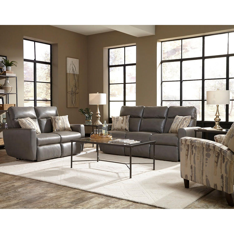 Southern Motion Knock Out Reclining Leather Look Sofa 865-32/243-14 IMAGE 2