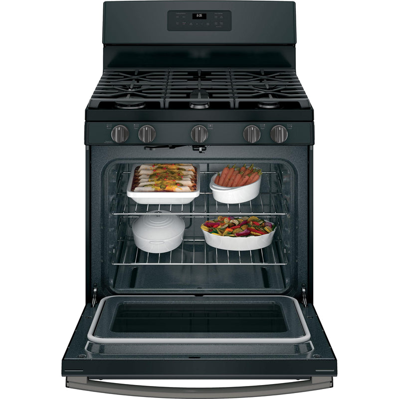 GE 30-inch Freestanding Gas Range with Self-Clean Oven JGB660FEJDS IMAGE 2