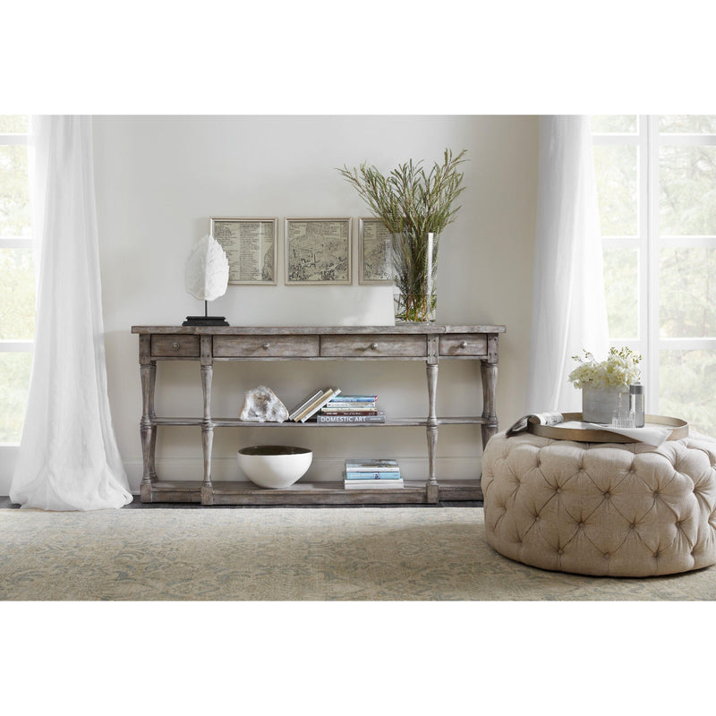 Hooker Furniture 5620-85001-LTGY Sanctuary Four-Drawer Console IMAGE 3