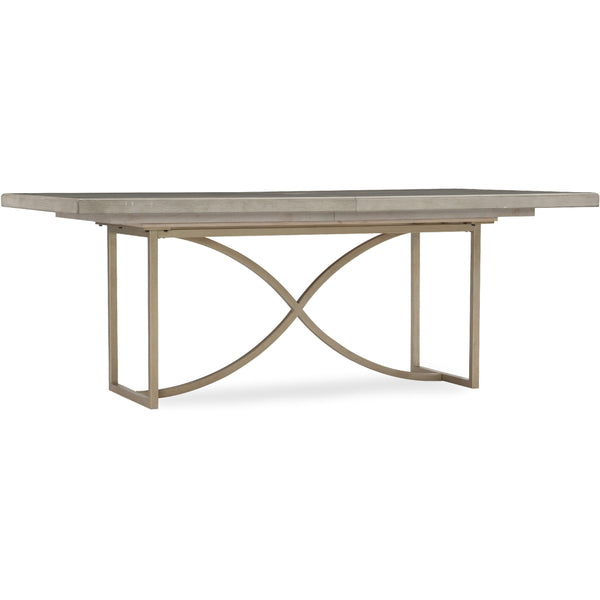 Hooker Furniture 5990-75200-LTWD Elixir 80in Rectangular Dining Table with 1-20in Leaf IMAGE 1