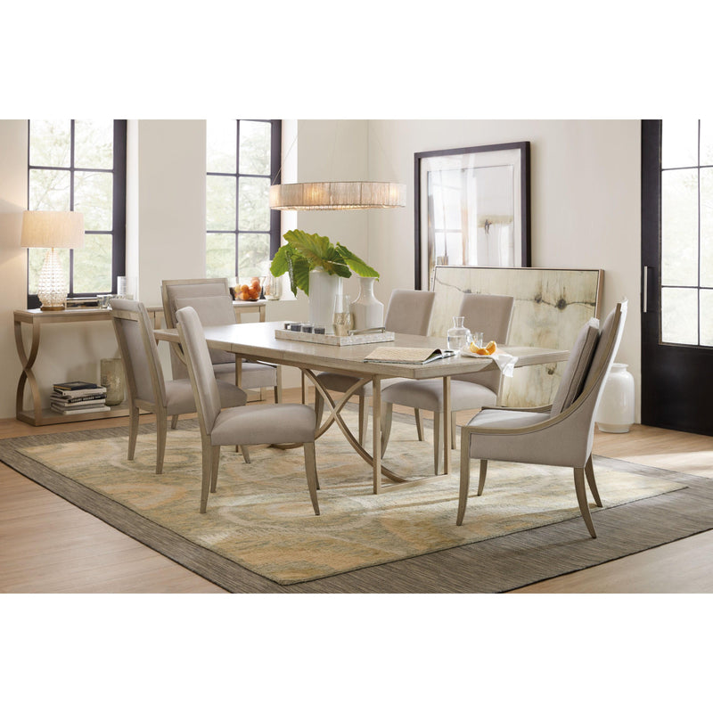 Hooker Furniture 5990-75200-LTWD Elixir 80in Rectangular Dining Table with 1-20in Leaf IMAGE 3