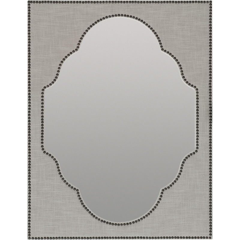 Hooker Furniture 5750-90008-GRY Boheme Nourmand Linen Wrapped Mirror IMAGE 1