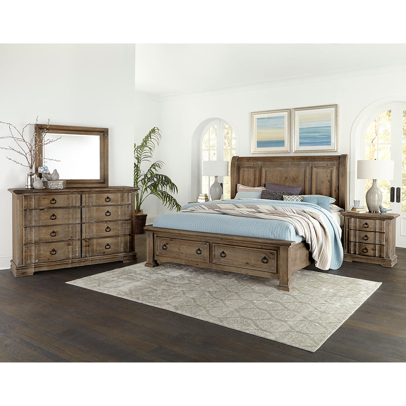 Vaughan-Bassett Rustic Hills 3-Drawer Nightstand 682-227 IMAGE 8