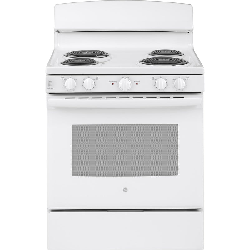 GE 30-inch Freestanding Electric Range JBS460DMWW IMAGE 1