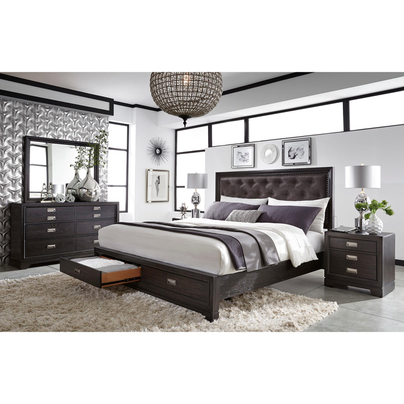 Aspen Home Front Street Queen Upholstered Panel Bed with Storage IFS-402/IFS-422/IFS-403D IMAGE 2