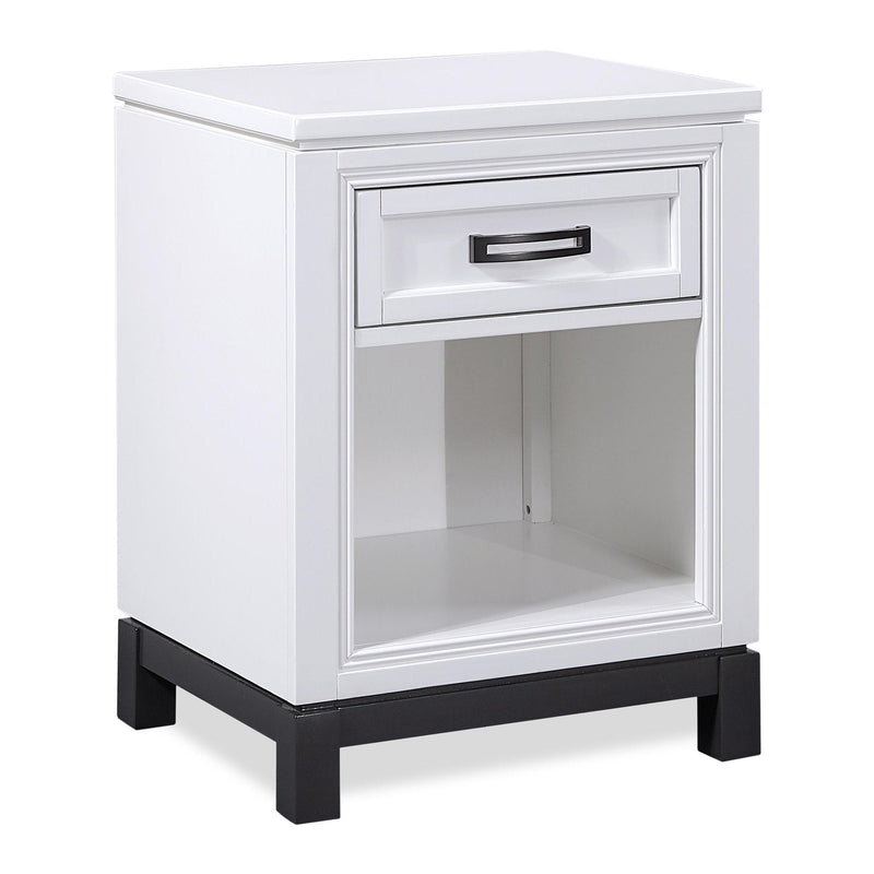 Aspen Home Hyde Park 1-Drawer Nightstand I32-451N-WHT IMAGE 1