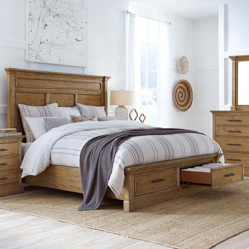 Aspen Home Manchester California King Panel Bed with Storage IMA-410-GLZ/IMA-415-GLZ/IMA-407D-GLZ IMAGE 1