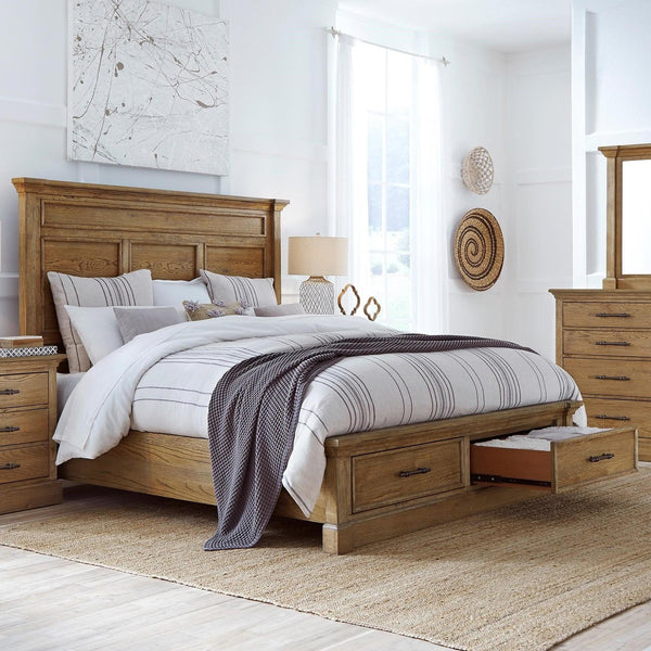 Aspen Home Manchester King Panel Bed with Storage IMA-406-GLZ/IMA-415-GLZ/IMA-407D-GLZ IMAGE 1