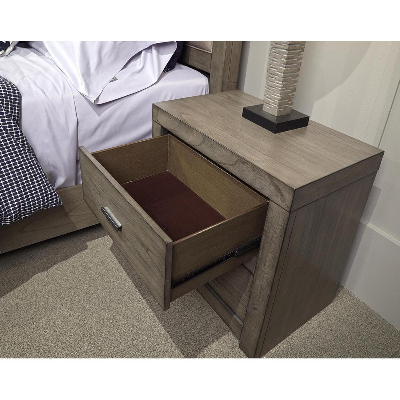 Aspen Home Modern Loft 2-Drawer Nightstand IML-450-GRY IMAGE 4