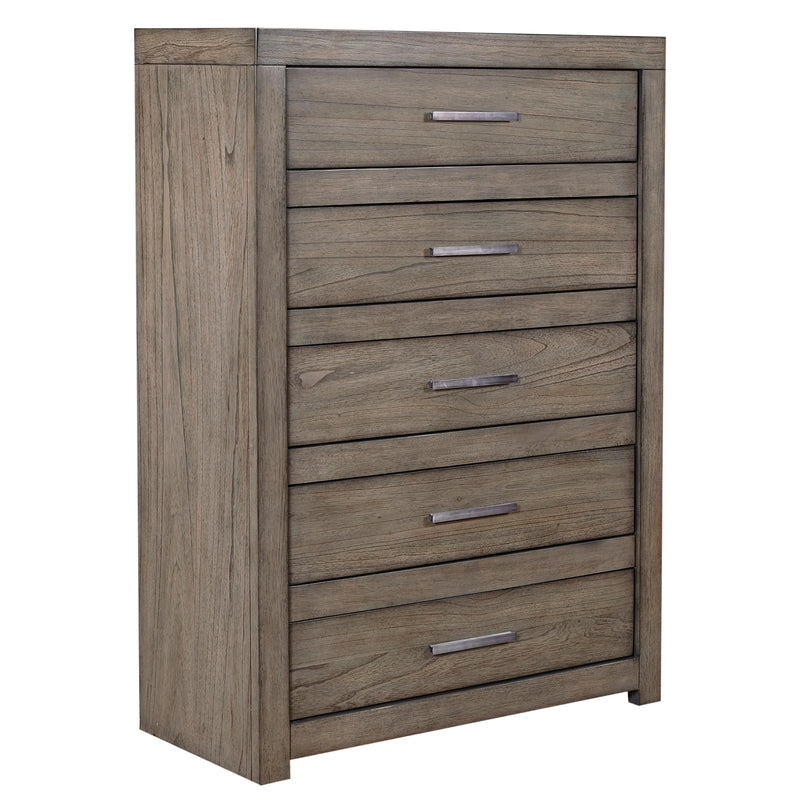 Aspen Home Modern Loft 5-Drawer Chest IML-456-GRY IMAGE 1