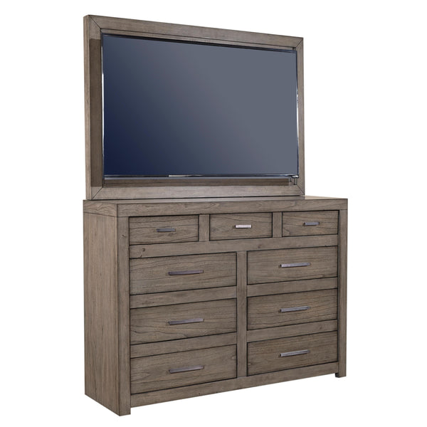 Aspen Home Modern Loft 9-Drawer Dresser Modern Loft IML Chesser and TV Frame - Greystone IMAGE 1