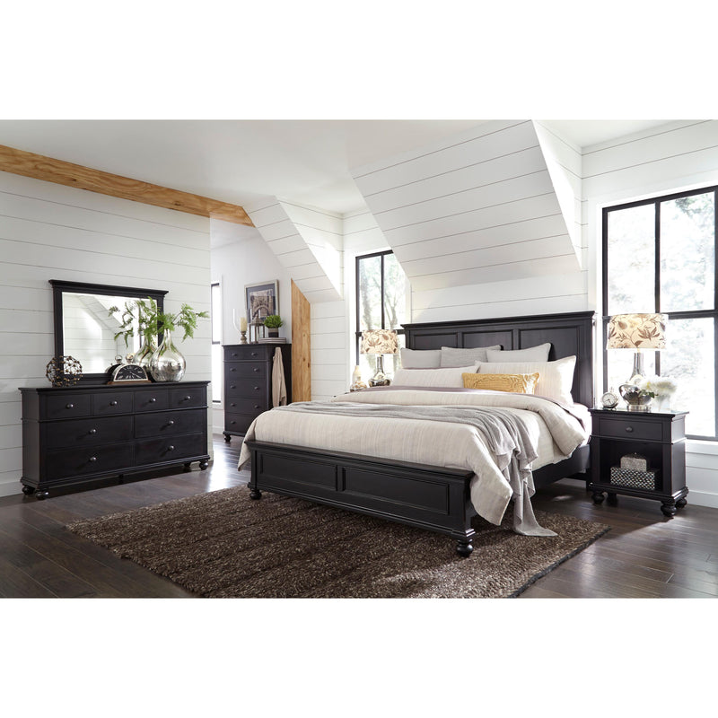 Aspen Home Oxford King Panel Bed Oxford I07 King Panel Bed - Black IMAGE 2