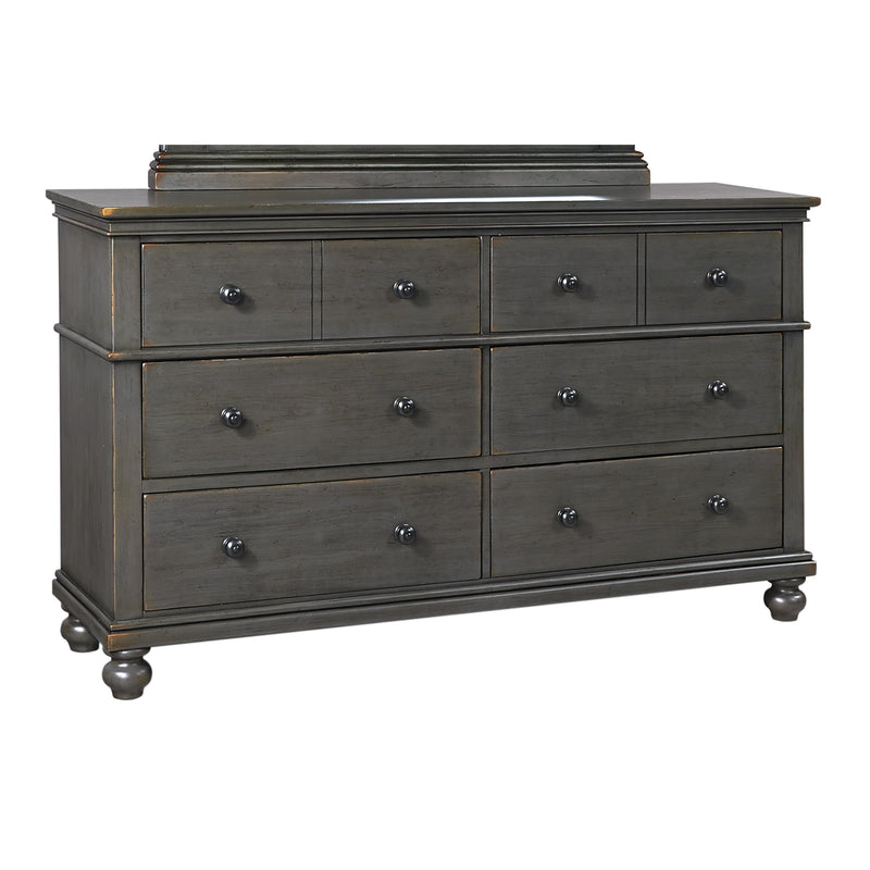 Aspen Home Oxford 6-Drawer Dresser I07-453-GRY IMAGE 1