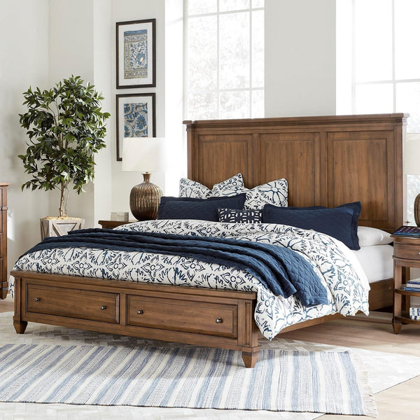 Aspen Home Thornton California King Panel Bed with Storage I34-410-SNA/I34-415-SNA/I34-407D-SNA IMAGE 1