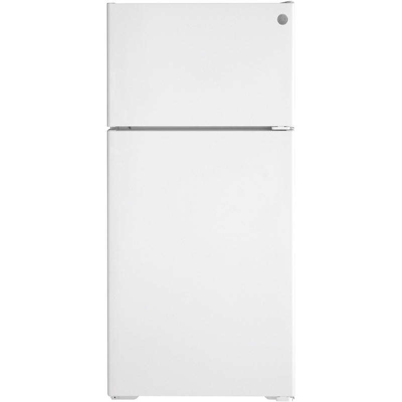 GE 16.6 cu. ft. Top Freezer Refrigerator with recessed handle GPE17CTNRWW IMAGE 1