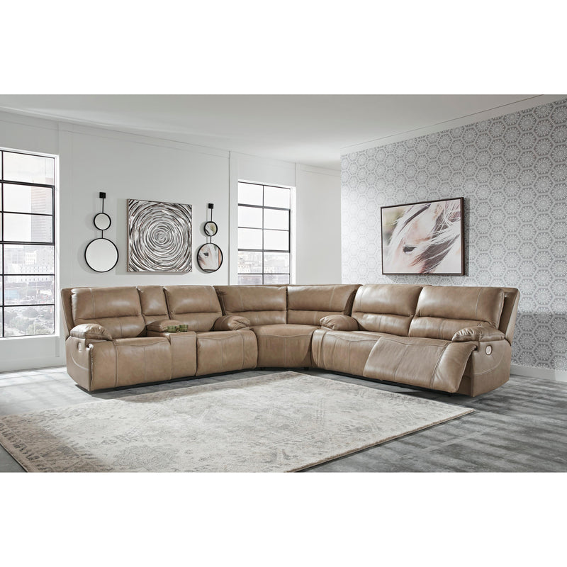 Signature Design by Ashley Ricmen Power Reclining Lether Match Sofa U4370247 IMAGE 11