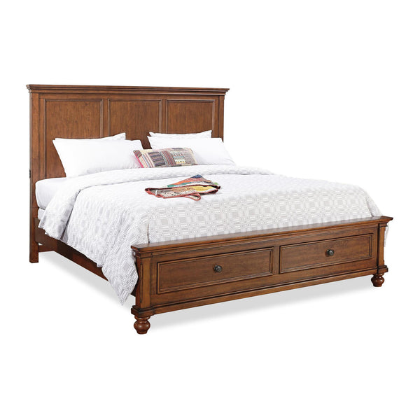 Aspen Home Oxford Queen Panel Bed with Storage I07-402-WBR/I07-403D-WBR/I07-412-WBR IMAGE 1