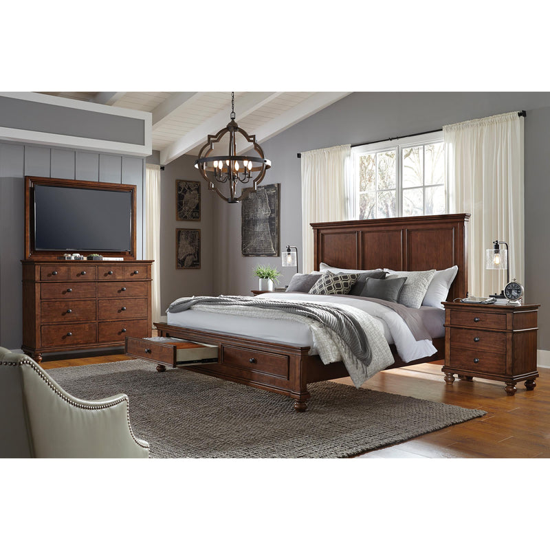 Aspen Home Oxford Queen Panel Bed with Storage I07-402-WBR/I07-403D-WBR/I07-412-WBR IMAGE 3