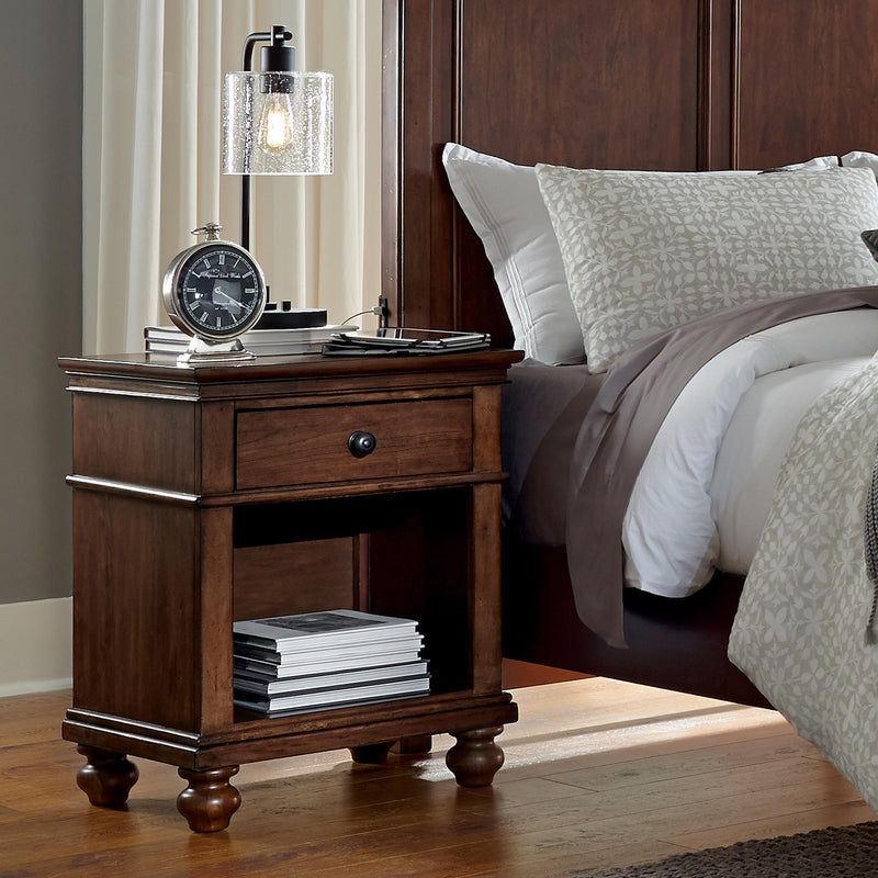 Aspen Home Oxford 1-Drawer Nightstand I07-451N-WBR IMAGE 2