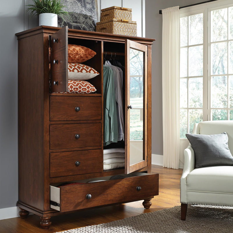 Aspen Home Oxford 4-Drawer Armoire I07-459-WBR IMAGE 2