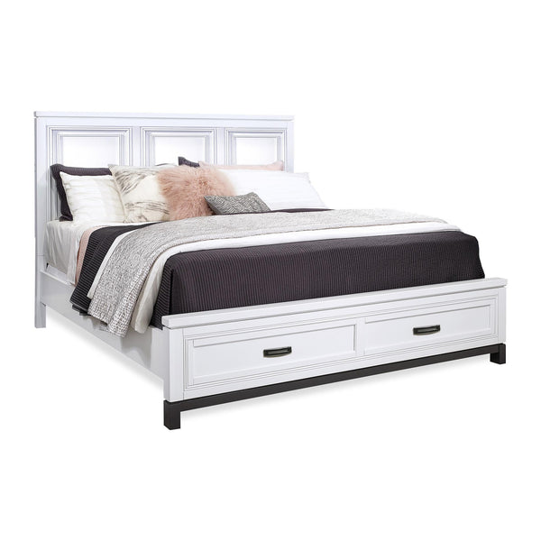 Aspen Home Hyde Park Queen Panel Bed with Storage I32-402-WHT/I32-403D-WHT/I32-492-WHT IMAGE 1