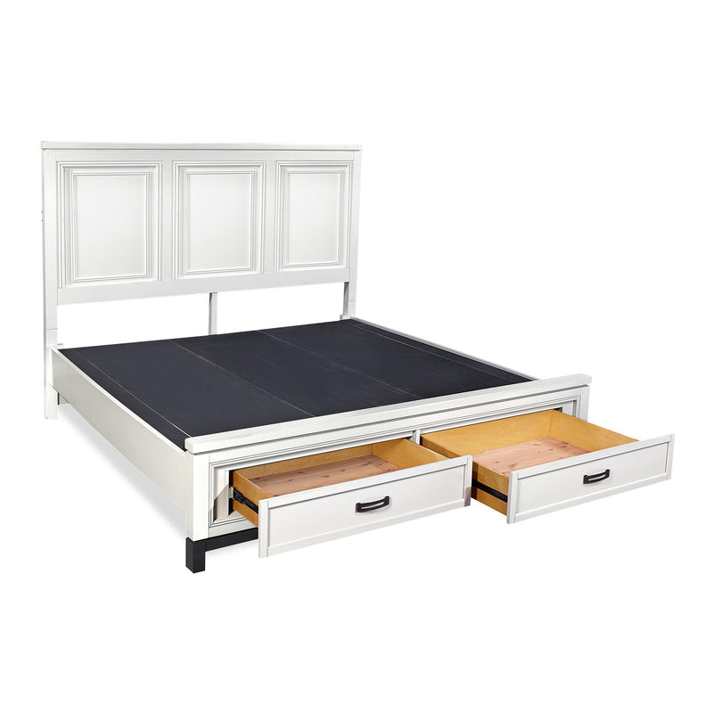 Aspen Home Hyde Park King Panel Bed with Storage I32-406-WHT/I32-407D-WHT/I32-495-WHT IMAGE 2