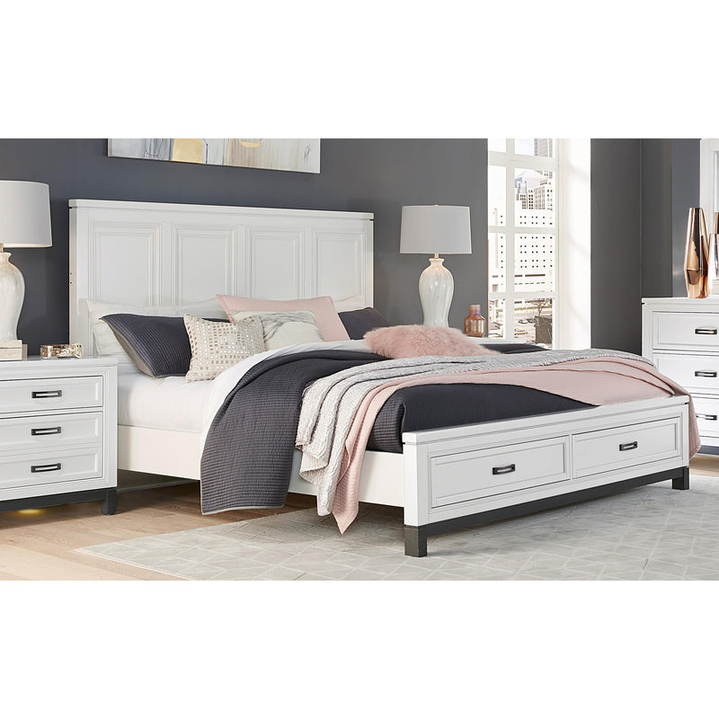 Aspen Home Hyde Park King Panel Bed with Storage I32-406-WHT/I32-407D-WHT/I32-495-WHT IMAGE 3