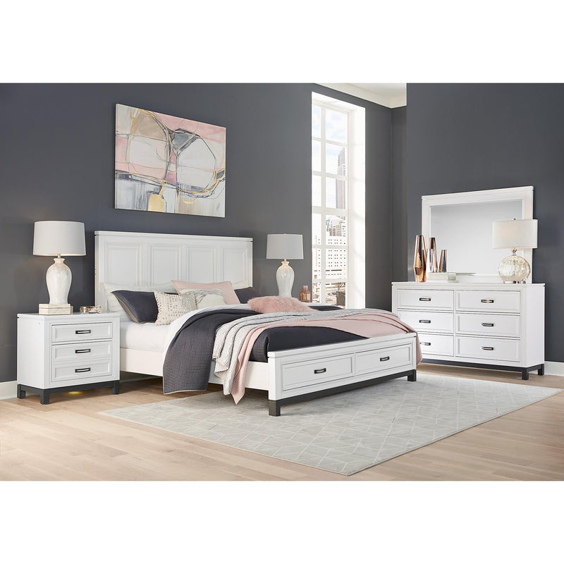 Aspen Home Hyde Park King Panel Bed with Storage I32-406-WHT/I32-407D-WHT/I32-495-WHT IMAGE 4