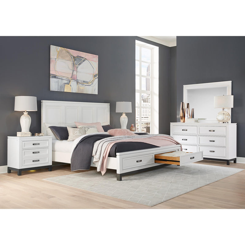 Aspen Home Hyde Park King Panel Bed with Storage I32-406-WHT/I32-407D-WHT/I32-495-WHT IMAGE 5