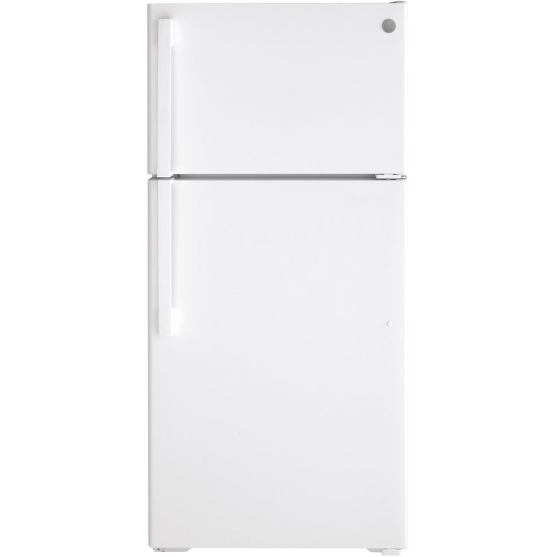 GE 28-inch, 15.6 cu. ft. Top-Freezer Refrigerator GTS16DTNRWW IMAGE 1