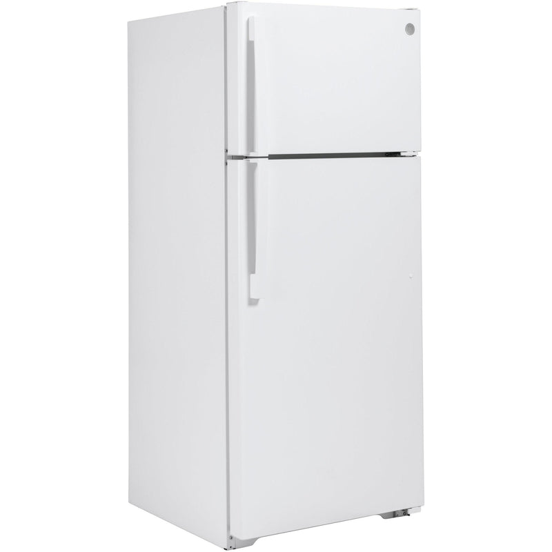 GE 28-inch, 17.5 cu.ft. Freestanding Top Freezer Refrigerator with LED Lighting GTS18GTNRWW IMAGE 2