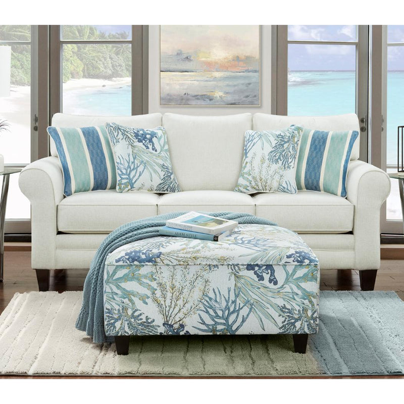 Fusion Furniture Stationary Fabric Sofa 1140 GRANDE GLACIER IMAGE 2