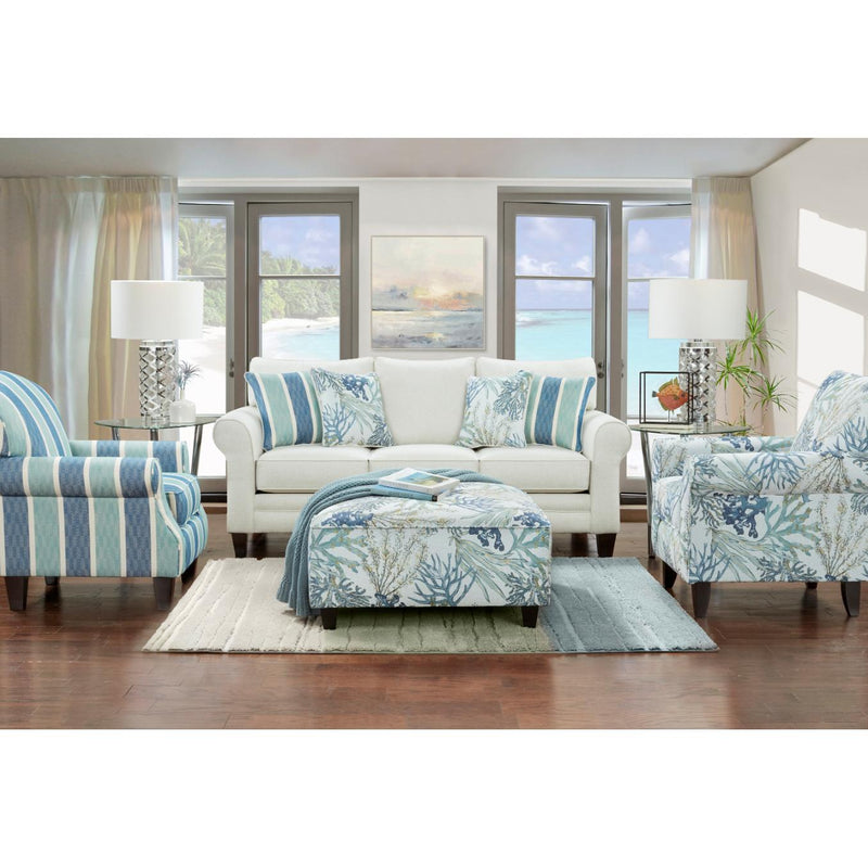 Fusion Furniture Stationary Fabric Sofa 1140 GRANDE GLACIER IMAGE 3