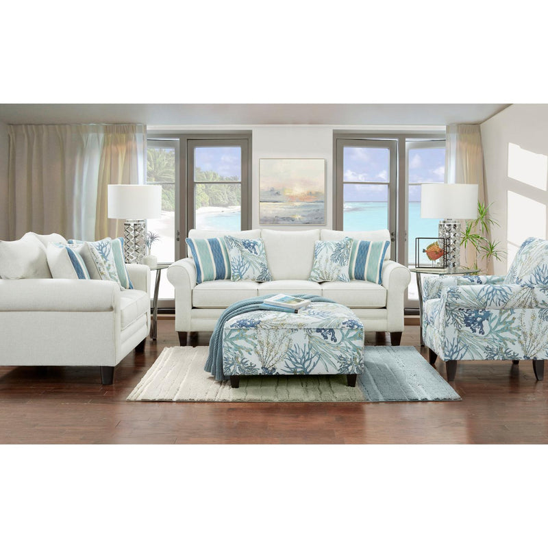 Fusion Furniture Stationary Fabric Sofa 1140 GRANDE GLACIER IMAGE 4