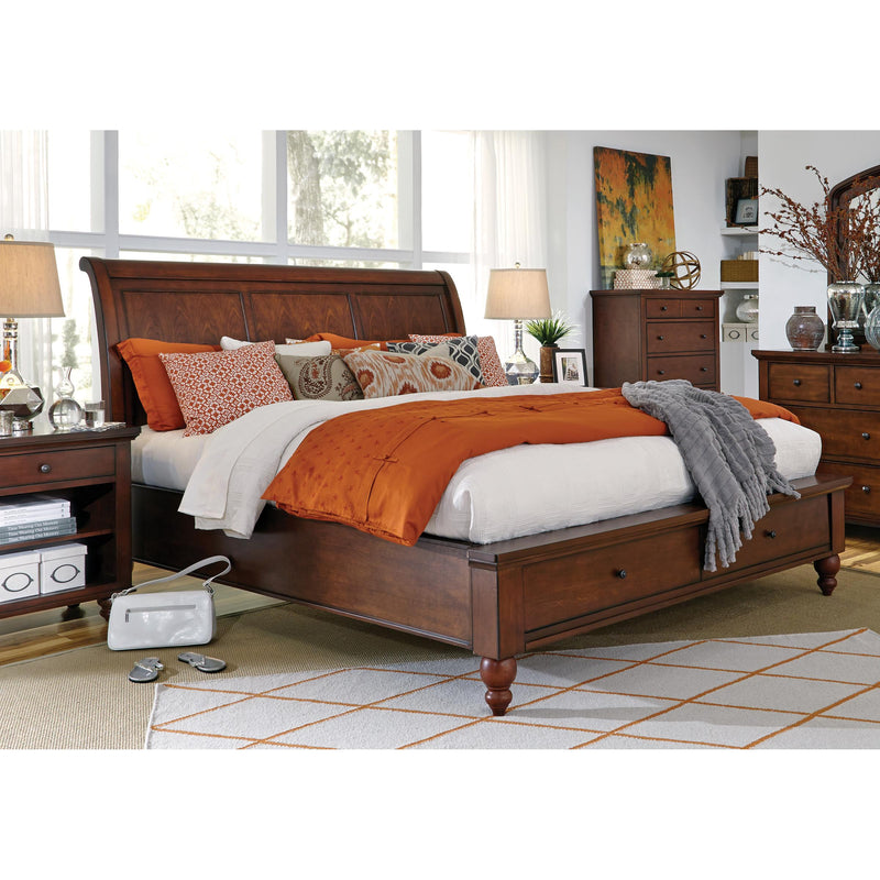 Aspen Home Cambridge Queen Sleigh Bed with Storage ICB-400-BCH-KD-1/ICB-403D-BCH-1/ICB-402L-BCH-1 IMAGE 2