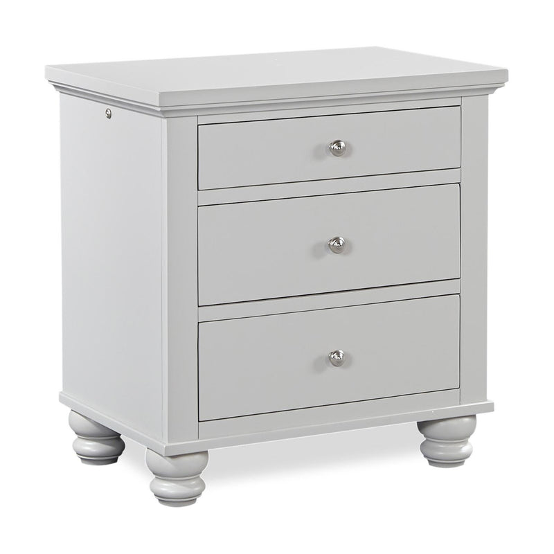 Aspen Home Cambridge 3-Drawer Nightstand ICB-450-GRY-3 IMAGE 1