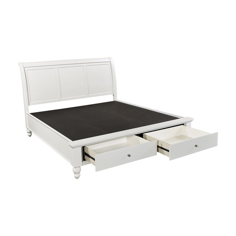 Aspen Home Cambridge Queen Sleigh Bed with Storage ICB-400-WHT-KD-1/ICB-403D-WHT-1/ICB-402L-WHT-1 IMAGE 3