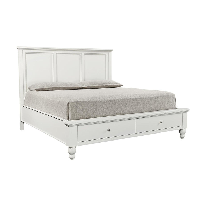 Aspen Home Cambridge Queen Panel Bed with Storage ICB-492-WHT-KD-1/ICB-403D-WHT-1/ICB-402L-WHT-1 IMAGE 1