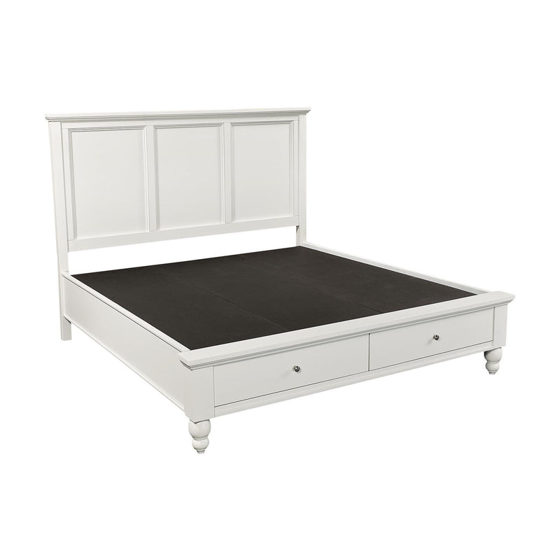 Aspen Home Cambridge Queen Panel Bed with Storage ICB-492-WHT-KD-1/ICB-403D-WHT-1/ICB-402L-WHT-1 IMAGE 2