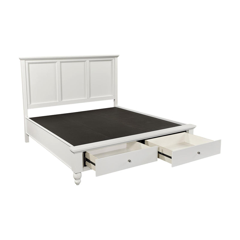 Aspen Home Cambridge Queen Panel Bed with Storage ICB-492-WHT-KD-1/ICB-403D-WHT-1/ICB-402L-WHT-1 IMAGE 3