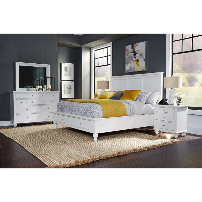 Aspen Home Cambridge Queen Panel Bed with Storage ICB-492-WHT-KD-1/ICB-403D-WHT-1/ICB-402L-WHT-1 IMAGE 5